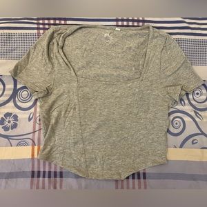 PacSun grey crop top